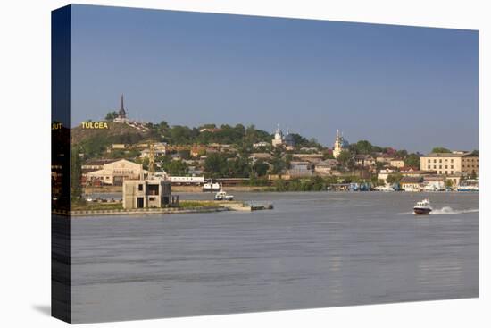Romania, Danube River Delta, Tulcea, Danube River Waterfront-Walter Bibikow-Premier Image Canvas