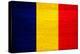 Romania Flag Design with Wood Patterning - Flags of the World Series-Philippe Hugonnard-Stretched Canvas
