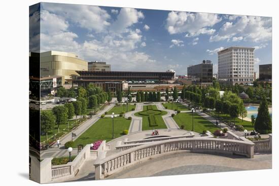 Romania, Moldavia, Iasi, Palas Mall by the Palace of Culture-Walter Bibikow-Premier Image Canvas