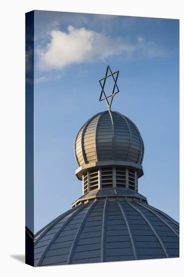 Romania, Moldavia, Iasi, the Great Synagogue, Dome with Star of David-Walter Bibikow-Premier Image Canvas