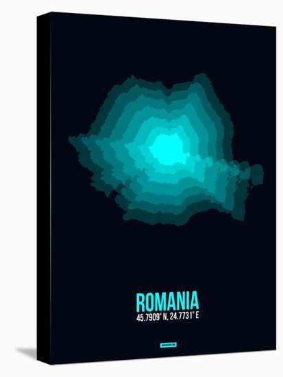 Romania Radiant Map 3-NaxArt-Stretched Canvas