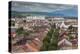 Romania, Transylvania, Bistrita, View from the Evangelical Church-Walter Bibikow-Premier Image Canvas