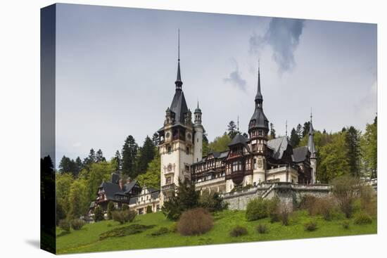 Romania, Transylvania, Sinaia, Peles Castle, Built 1875-1914-Walter Bibikow-Premier Image Canvas