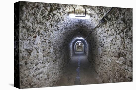 Romania, Transylvania, Turda, Turda Salt Mine, Interior Passageway-Walter Bibikow-Premier Image Canvas