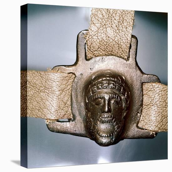 Romano-British bronze mount with mask, Felmingham, Norfolk, England. Artist: Unknown-Unknown-Premier Image Canvas