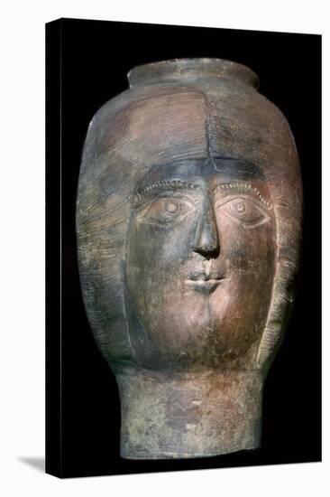 Romano-British pot in the form of a head. Artist: Unknown-Unknown-Premier Image Canvas