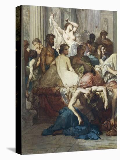 Romans of Decadence, 1847-Thomas Couture-Premier Image Canvas