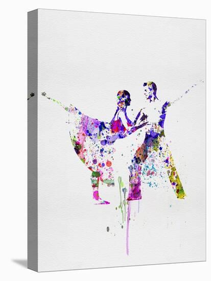 Romantic Ballet Watercolor 2-Irina March-Stretched Canvas