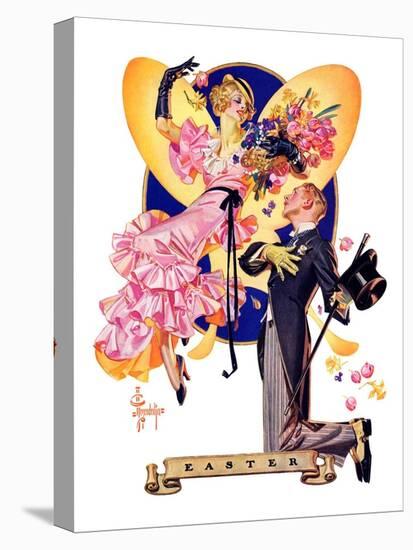 "Romantic Easter,"March 31, 1934-Joseph Christian Leyendecker-Premier Image Canvas