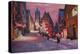 Romantic Rothenburg Tauber Germany Winter Dream La-Markus Bleichner-Stretched Canvas