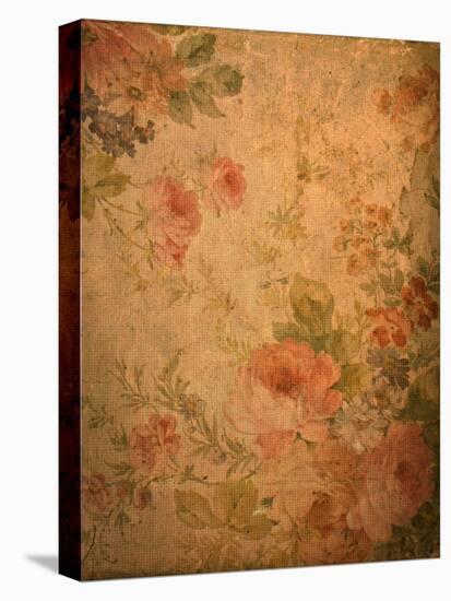 Romantic Vintage Rose Background-jannoon028-Stretched Canvas
