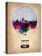 Rome Air Balloon-NaxArt-Stretched Canvas