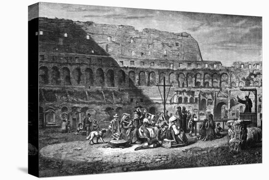 Rome, Colosseum 1875-null-Stretched Canvas