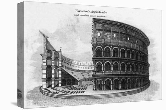 Rome, Colosseum C1820-null-Stretched Canvas