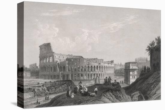 Rome, Colosseum C1835-Thomas Allom-Stretched Canvas