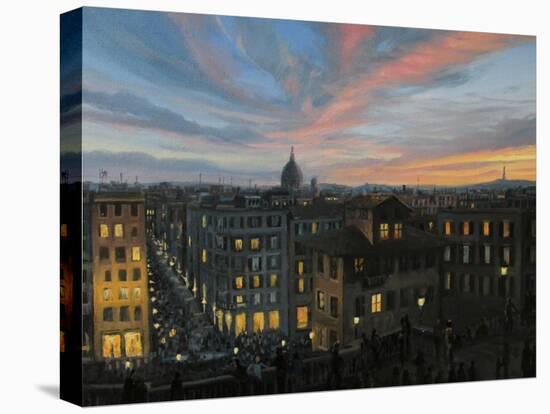 Rome In The Light Of Sunset-kirilstanchev-Stretched Canvas