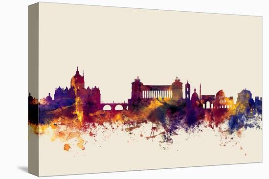 Rome Italy Skyline-Michael Tompsett-Stretched Canvas