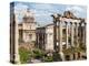 Rome, Italy. The Roman Forum. The Arch of Septimius Severus in centre.-null-Premier Image Canvas