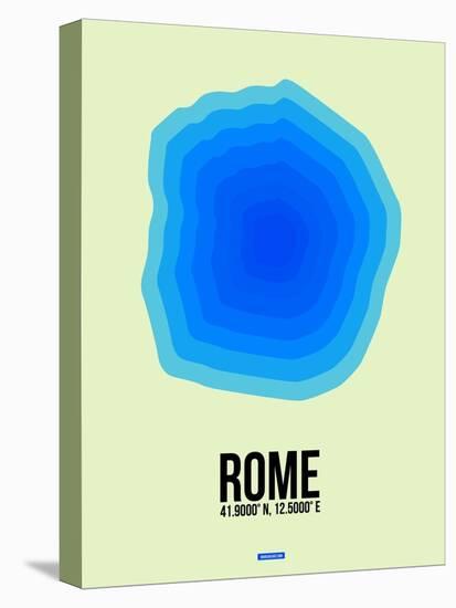Rome Radiant Map 1-NaxArt-Stretched Canvas