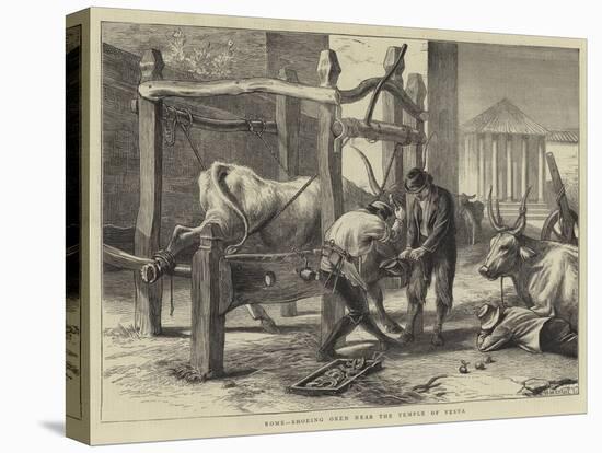 Rome, Shoeing Oxen Near the Temple of Vesta-null-Premier Image Canvas