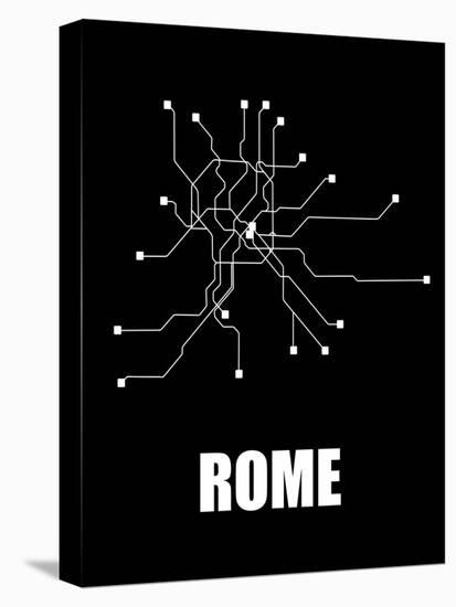Rome Subway Map III-null-Stretched Canvas