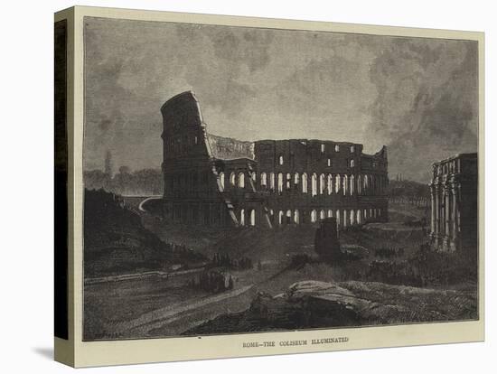 Rome, the Coliseum Illuminated-Charles Auguste Loye-Premier Image Canvas