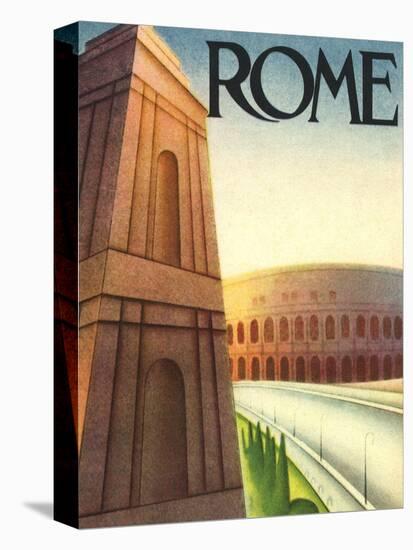 Rome Travel Poster, c.1933-null-Premier Image Canvas