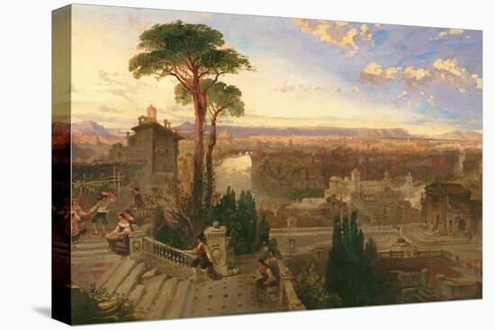 Rome, Twilight, View from the Convent of San Onofrio on Mount Janiculum, C.1853-55-David Roberts-Premier Image Canvas
