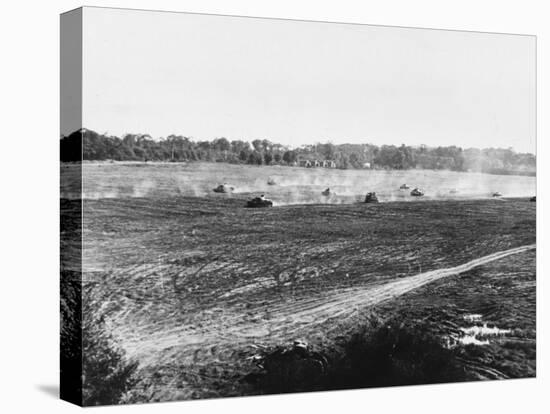 Rommel's Panzer Tanks Making their Way across France During World War Ii-Robert Hunt-Premier Image Canvas