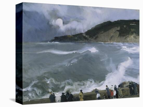 Rompeolas De San Sebastian-Joaquín Sorolla y Bastida-Stretched Canvas