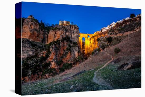 Ronda Bridge Andalusia Spain-null-Stretched Canvas