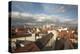 Roof Top View of Old Town Regensburg, Germany-Dave Bartruff-Premier Image Canvas