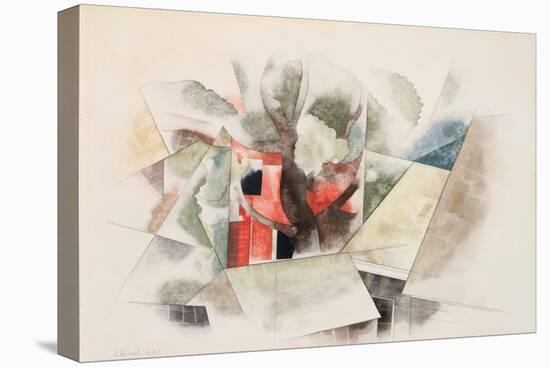 Rooftop and Fantasy, 1918 (W/C & Pencil on Paper)-Charles Demuth-Premier Image Canvas