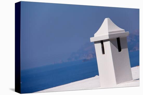 Rooftop in Amalfi Italy Overlooking Mediterranean-null-Stretched Canvas