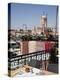 Rooftop Terrace and Minarets, Place Jemaa el Fna, Marrakesh, Morocco, North Africa, Africa-Frank Fell-Premier Image Canvas