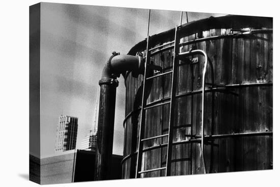 Rooftop Water Tank NYC-null-Stretched Canvas