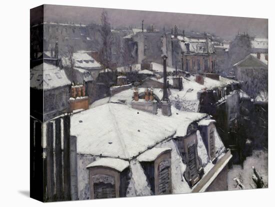 Rooftops in the Snow, c.1878-Gustave Caillebotte-Premier Image Canvas