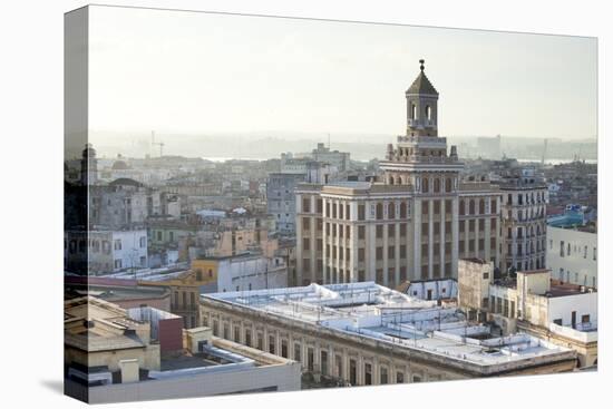 Rooftops of Havana Towards the Bacardi Building from the 9th Floor Restaurant of Hotel Seville-Lee Frost-Premier Image Canvas