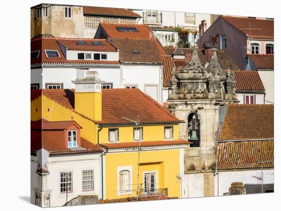 Rooftops of the town of Coimbra and the old bell tower of St. Bartholomew church.-Julie Eggers-Premier Image Canvas