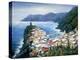 Rooftops of Vernazza, Cinque Terre Italy-Marilyn Dunlap-Stretched Canvas