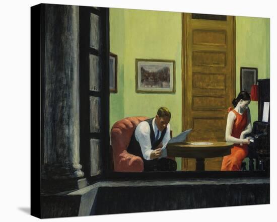 Room in New York-Edward Hopper-Stretched Canvas