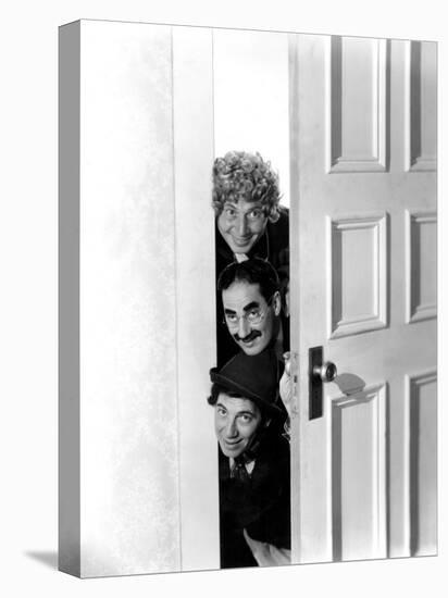 Room Service, Harpo Marx, Groucho Marx, Chico Marx, 1938-null-Stretched Canvas