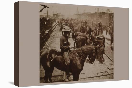 Roosevelt's "Rough Rider's" Arrival at Tampa, Fla., U.S.A.-null-Stretched Canvas