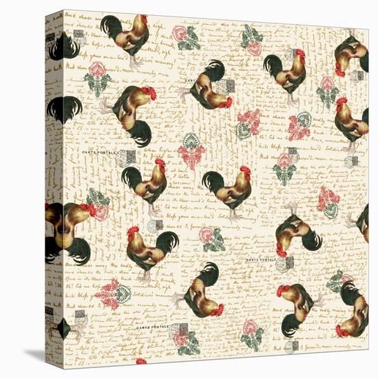 Rooster 1-Kimberly Allen-Stretched Canvas