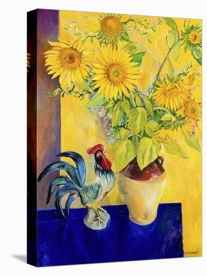 Rooster and Sunflowers (Coq et Tournesols)-Isy Ochoa-Premier Image Canvas