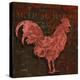 Rooster Damask 1-Diane Stimson-Stretched Canvas