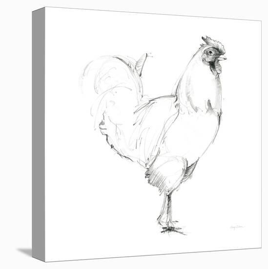 Rooster II Dark Square-Avery Tillmon-Stretched Canvas