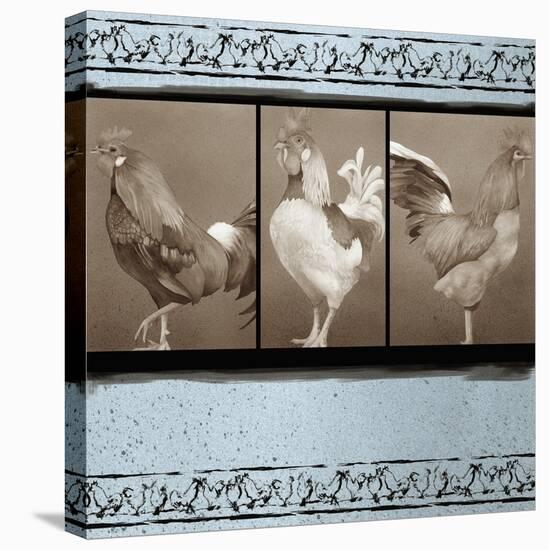 Rooster Ware Aqua III-Kory Fluckiger-Premier Image Canvas