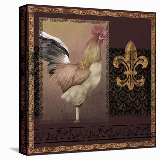 Rooster Ware Burgundy II-Kory Fluckiger-Premier Image Canvas