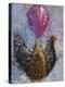 Rooster with Baloon-Joseph Marshal Foster-Stretched Canvas